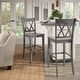 preview thumbnail 1 of 16, Ronda X-Back Bar Height Chairs (Set of 2)