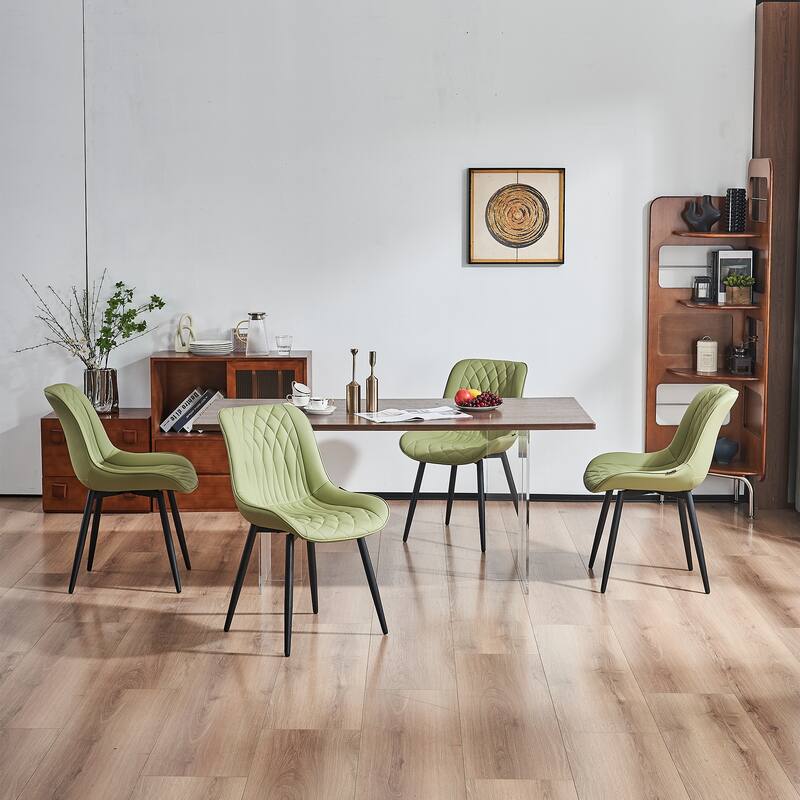 Modern Dining Chairs Set of 2 Upholstered Dining Room Chairs