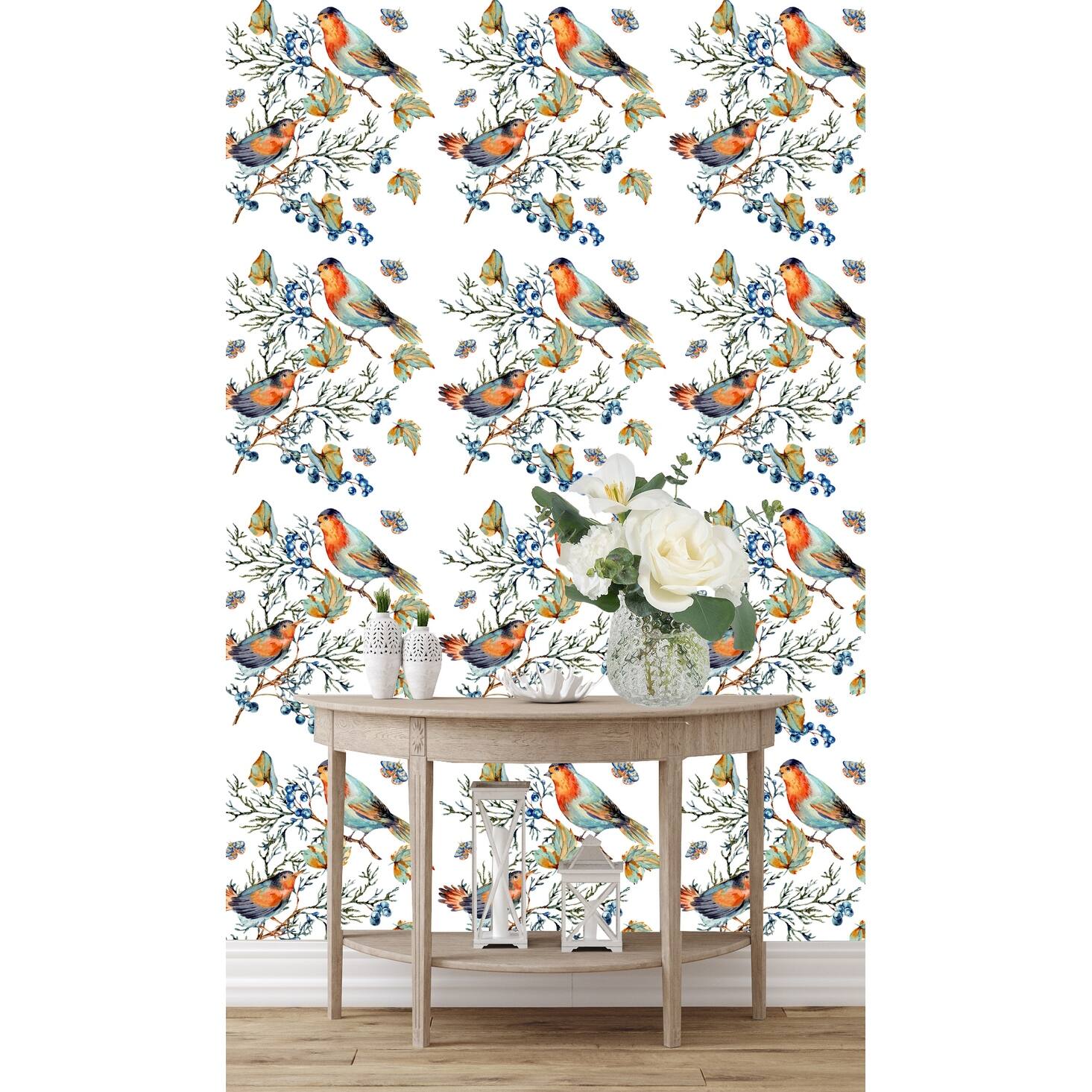 Bella Hummingbirds Wallpaper Peel and Stick - Bed Bath & Beyond - 37793159