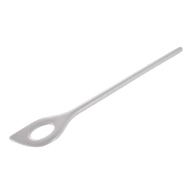 Hutzler 12-inch Long Melamine Corner Blending Spoon - White