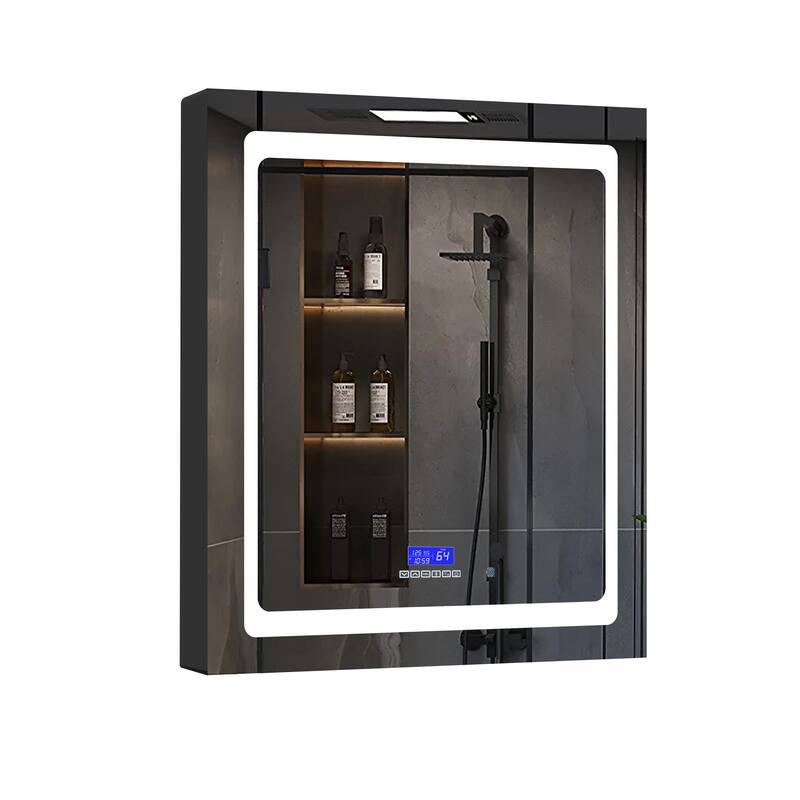 Bracciano 30" Surface-Mount LED Mirror Medicine Cabinet with Defogger