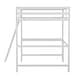 preview thumbnail 48 of 60, Traditional Wood Slat Loft Bed with Integrated Desk & Ladder