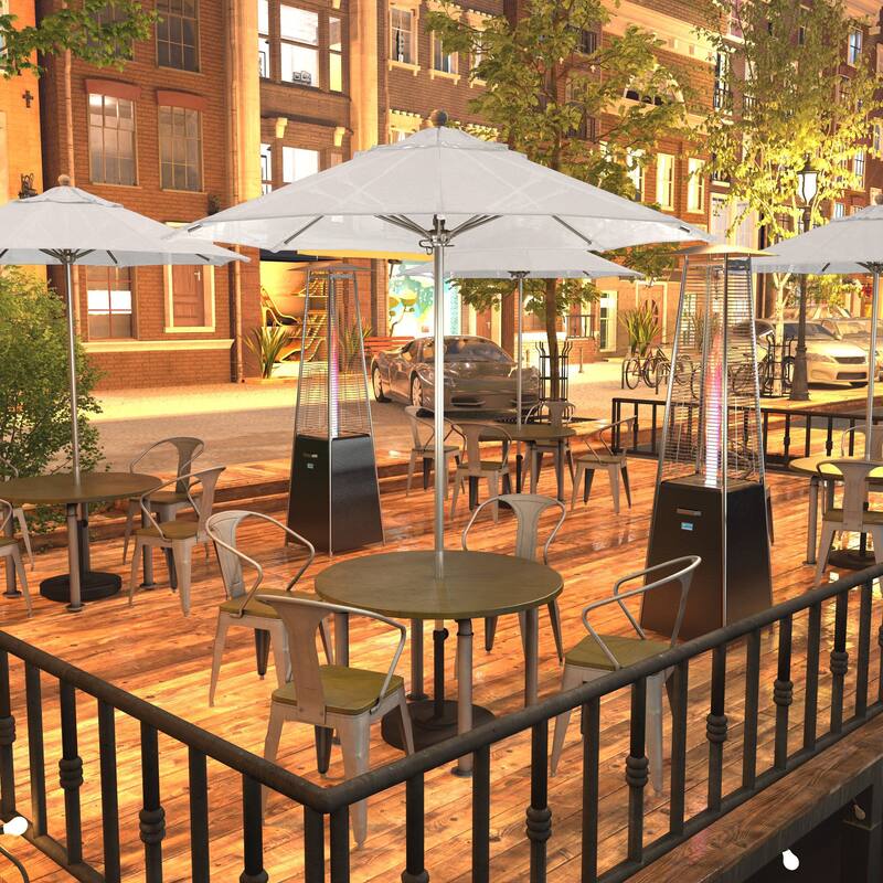 California Umbrella 75' Venture Series Patio Umbrella, Silver Aluminum Pole Fiberglass Ribs Push Lift, Olefin - Champagne