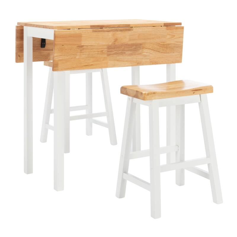 SAFAVIEH Fanchon 3-Piece Counter-Height Set Pub Table - 36" W x 36" L x 36" H - 36Wx36Dx36H