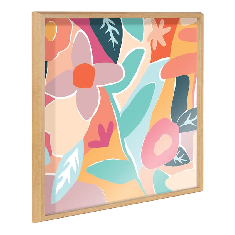 Kate and Laurel Blake Love Printed Acrylic by Kate Aurelia Holloway - 24x24 - Plastic - Brown