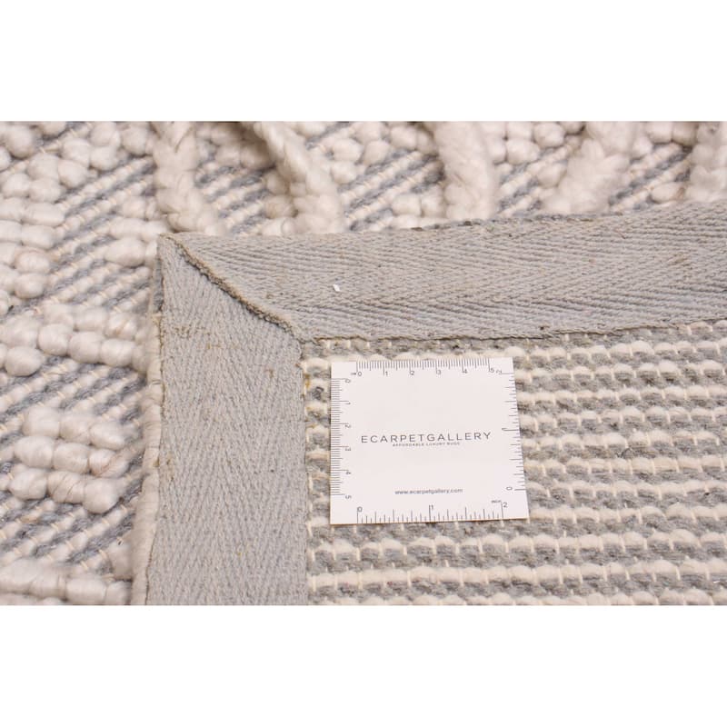 ECARPETGALLERY Braid weave Sienna Cream Wool Rug - 3'0 x 5'0