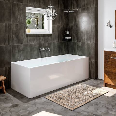 EVIVA Tebas 55" Acrylic Freestanding Bathtub