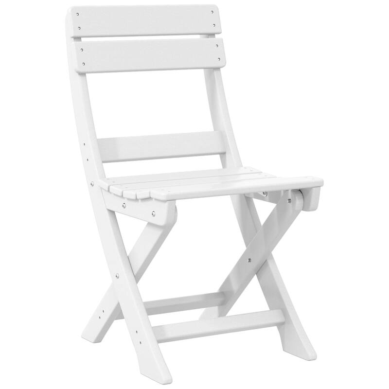 Laguna Patio Folding Dining Chair - White