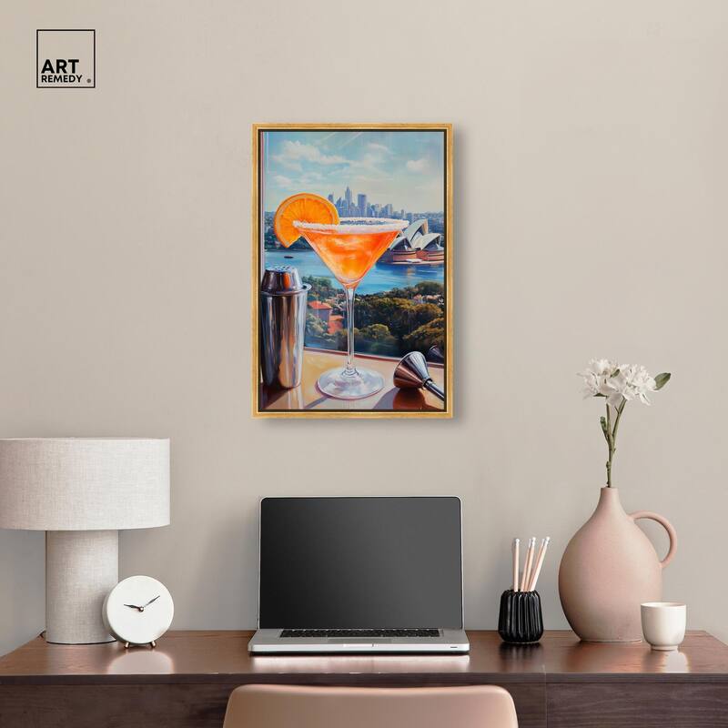 Classy Drink in Australia Canvas by Art Remedy