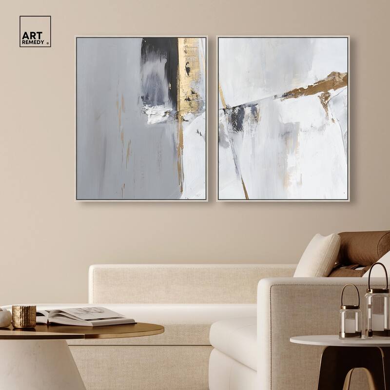 Cracks of Creation I Canvas Set of 2 by Art Remedy