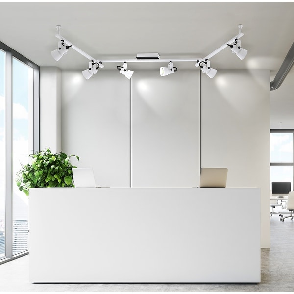 Eglo Trillo 6-Light Track Light with White and Black Finish