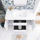 preview thumbnail 60 of 148, Floating Bathroom Vanity with Integrated Resin Top