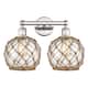 Option Polished Nickel / Clear Glass with Brown Rope