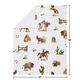 preview thumbnail 4 of 3, Sweet Jojo Designs Western Cowboy Boy Baby Receiving Security Swaddle Blanket Wild West Southern Country Horse Cow Farm Animal