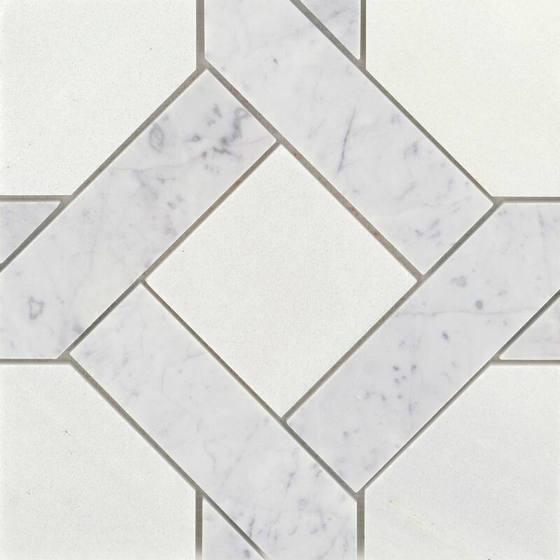 Emser Tile Alluro - 9" x 9" Square Basketweave Mosaic Wall Tile -