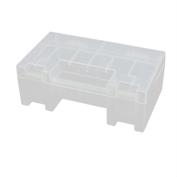 149mmx87mmx56mm Transparent Storage Case Hard Plastic Battery Holder Organizer