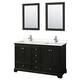 Option Dark Espresso / Carrara Cultured Marble Top /