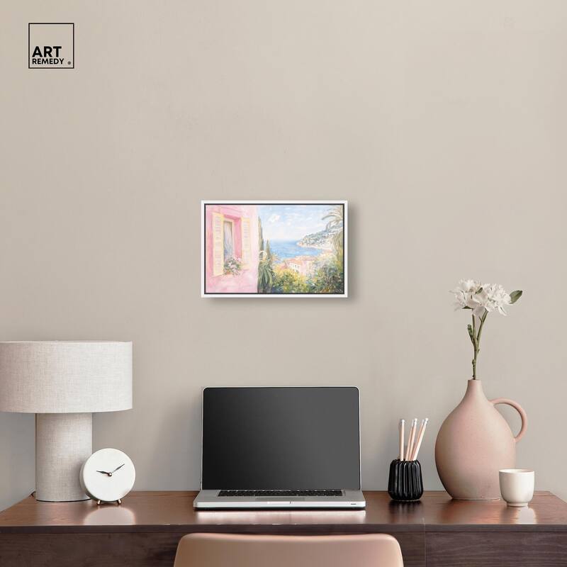 Mediterranean Pink Canvas by Art Remedy
