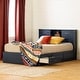 preview thumbnail 17 of 16, South Shore Ulysses Bed and Headboard Set Blueberry