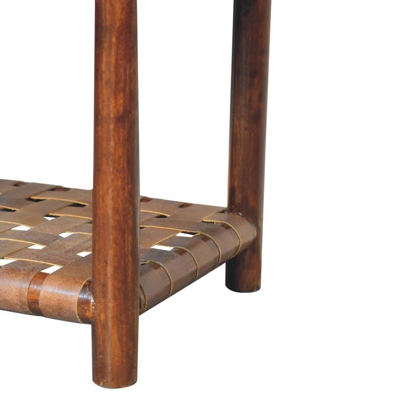 Artisan Furniture solid Wood Chestnut T-Bar Bedside, 1 drawer