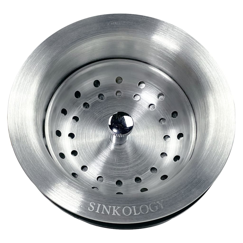 SinkSense Stainless Steel 3.5" Basket Strainer Drain with Post Style Basket