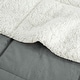 preview thumbnail 2 of 3, 3-Piece Reversible Plush Sherpa Down Alternative Comforter Set