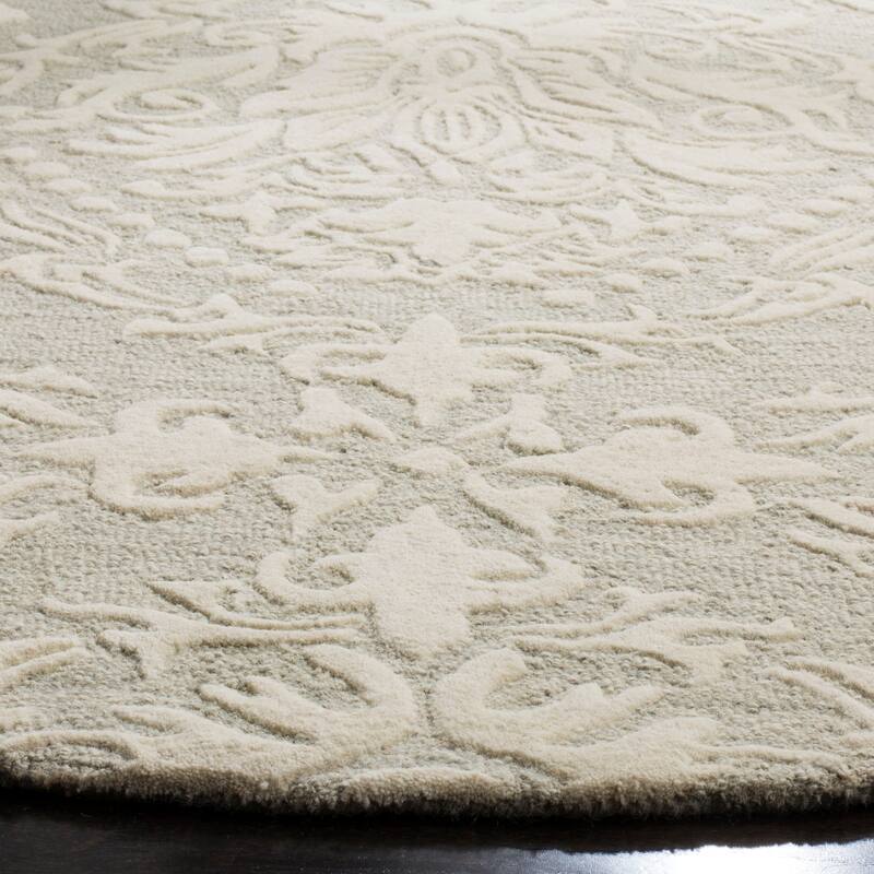 SAFAVIEH Handmade Blossom Lollie Modern Floral Wool Rug