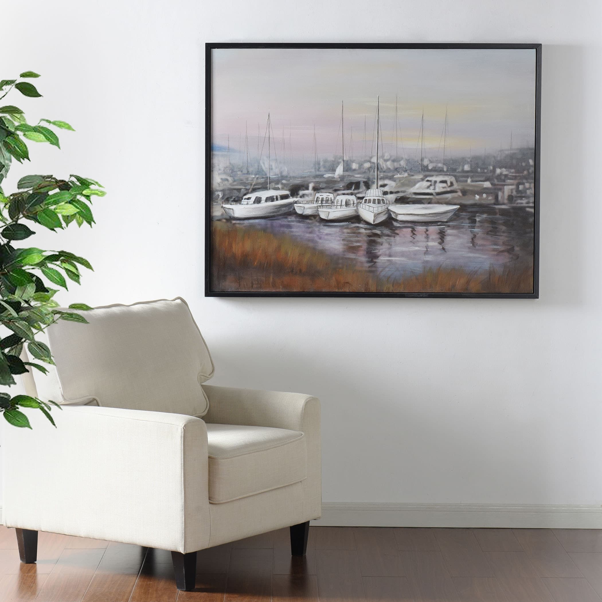 StyleCraft Harbortown - Hand Painted Stretched & Framed Canvas Wall Art