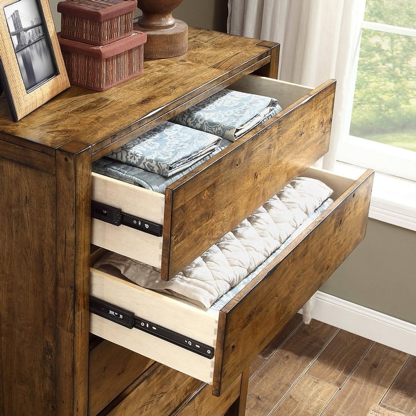Bryant 5-Drawer Dresser, Rustic Brown Finish - Bed Bath & Beyond