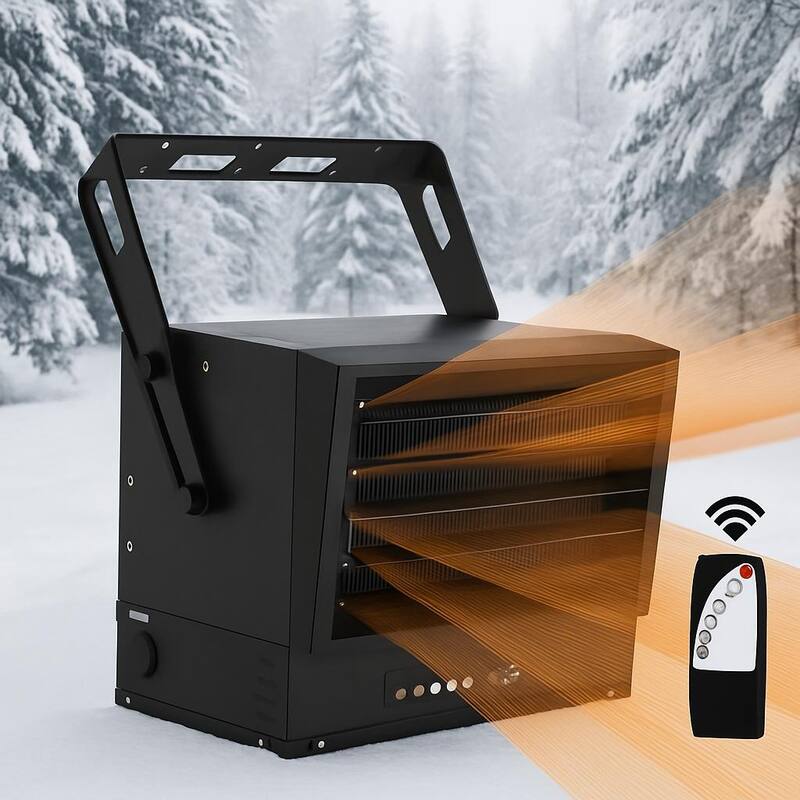 Electric Garage Heater, with Remote, Overheat Protection - 10000W