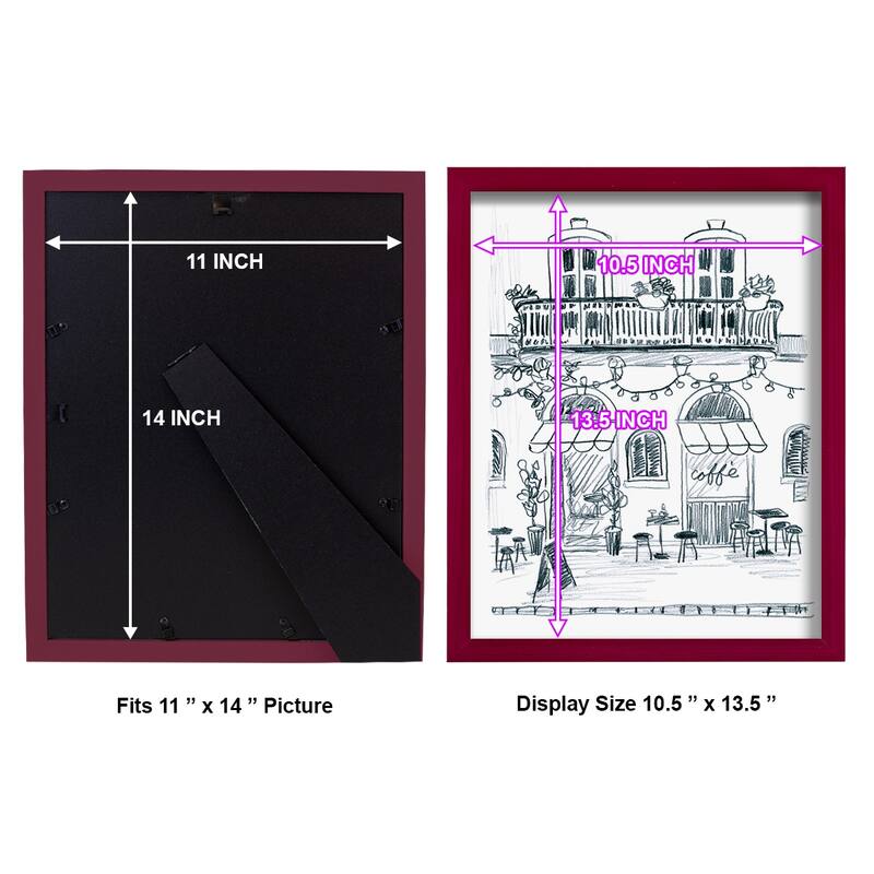 Italian Street Sketch II -Framed Print w/glass-Cherry Red