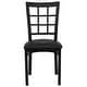 preview thumbnail 14 of 25, Window Back Metal Restaurant Chair - 16.75"W x 20"D x 36.5"H - 16.75"W x 20"D x 36.5"H
