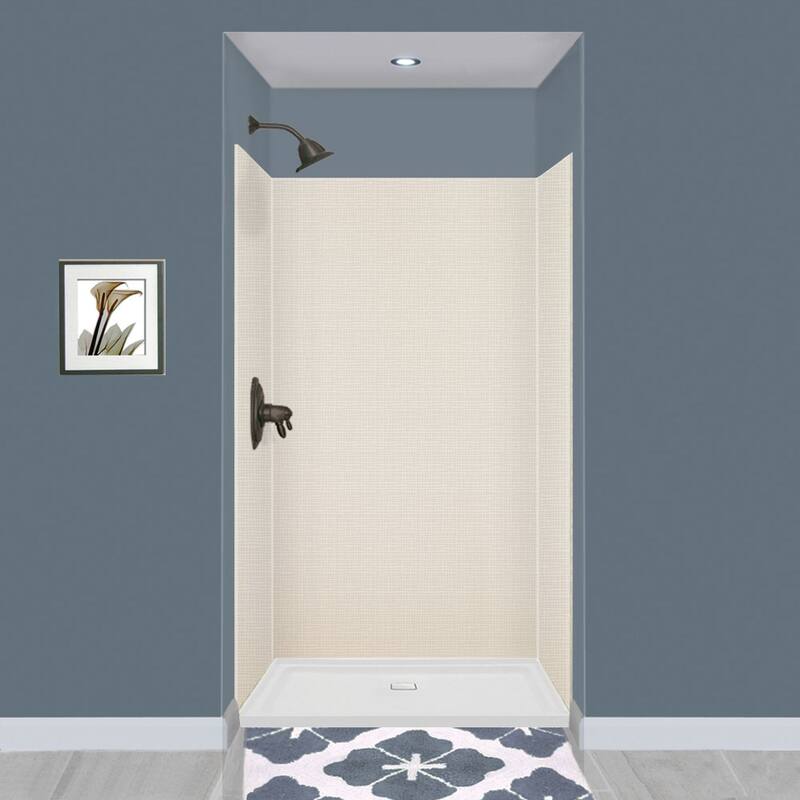 Transolid Expressions 36-in X 48-in X 72-in Glue to Wall Shower Walls - 48" x 36" x 72" - 48" x 36" x 72"