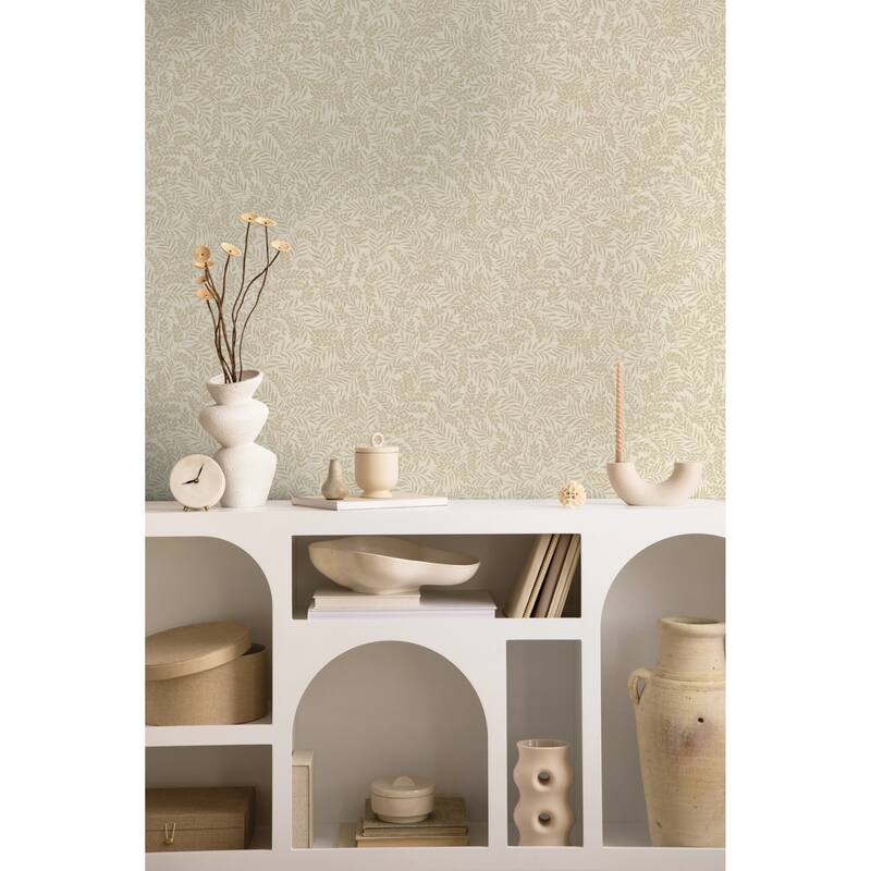 Mini Leaf Trail Non-pasted Wallpaper – 396 in x 20.8 in