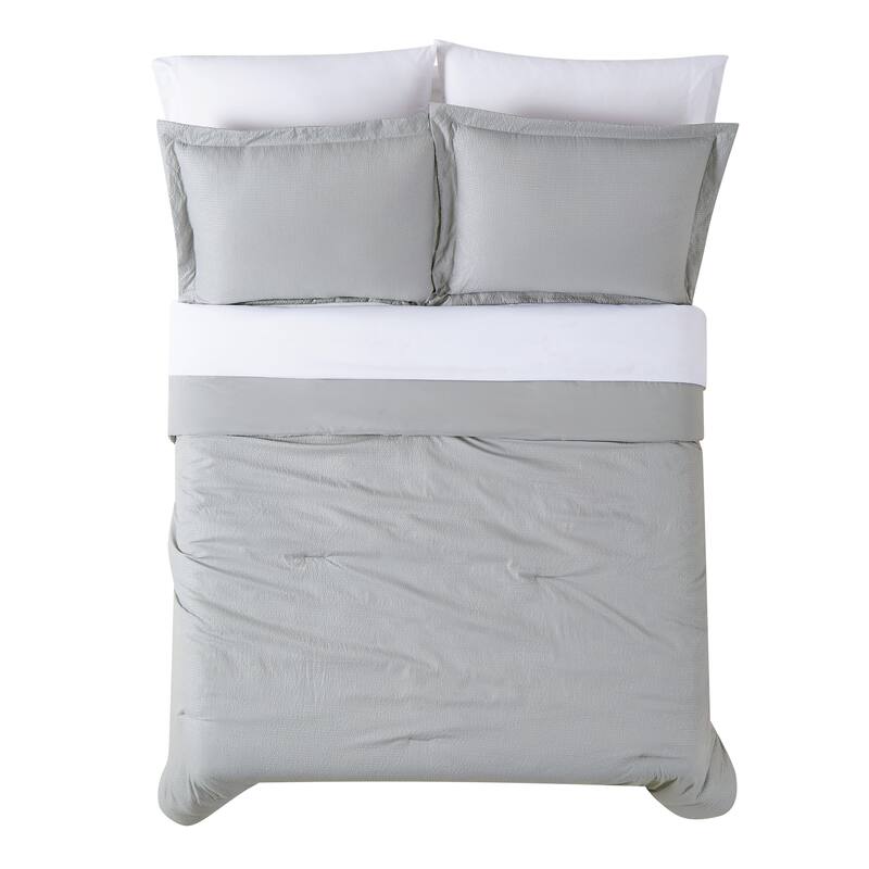 Truly Calm Antimicrobial Seersucker 7 Piece Bed in a Bag