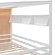 preview thumbnail 11 of 13, White Full Size Solid Wood House Bed with Two Drawers, Roof and Wardrobe for Kids, Boys and Girls, Bedroom