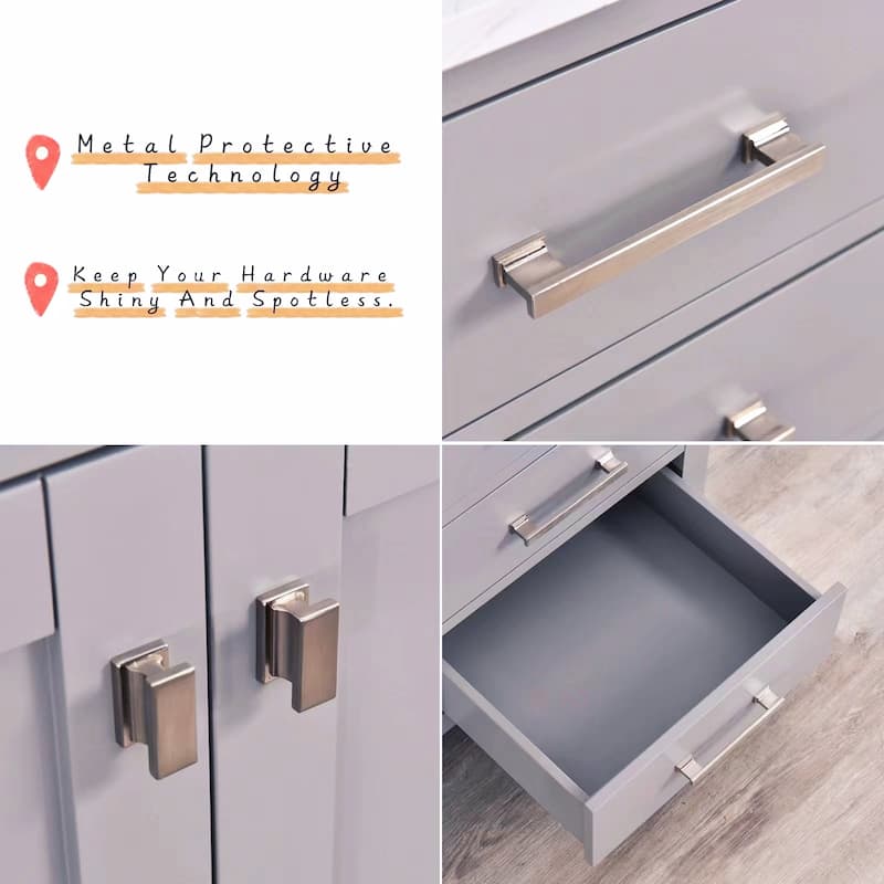 Prismosaic 54 inch Bathroom Vanity Set in Lunar Gray
