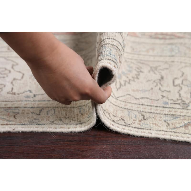 Vintage Muted Traditional Tabriz Persian Area Rug Wool Hand-knotted - 6'4" x 10'5"
