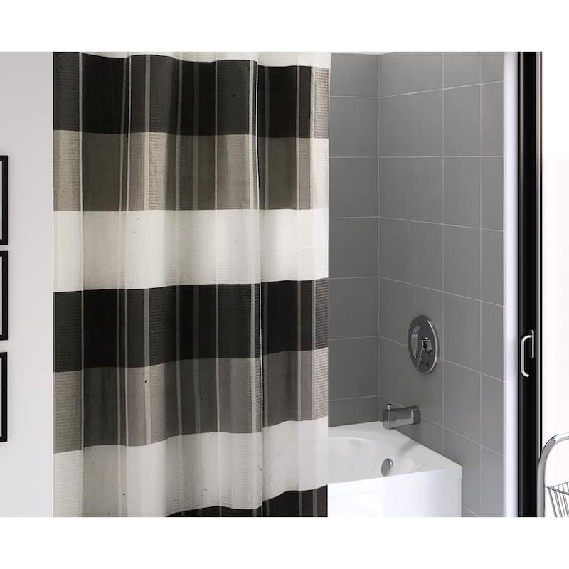 Fairfax Full Polyester Fabric Shower Curtain - 72" x 72"