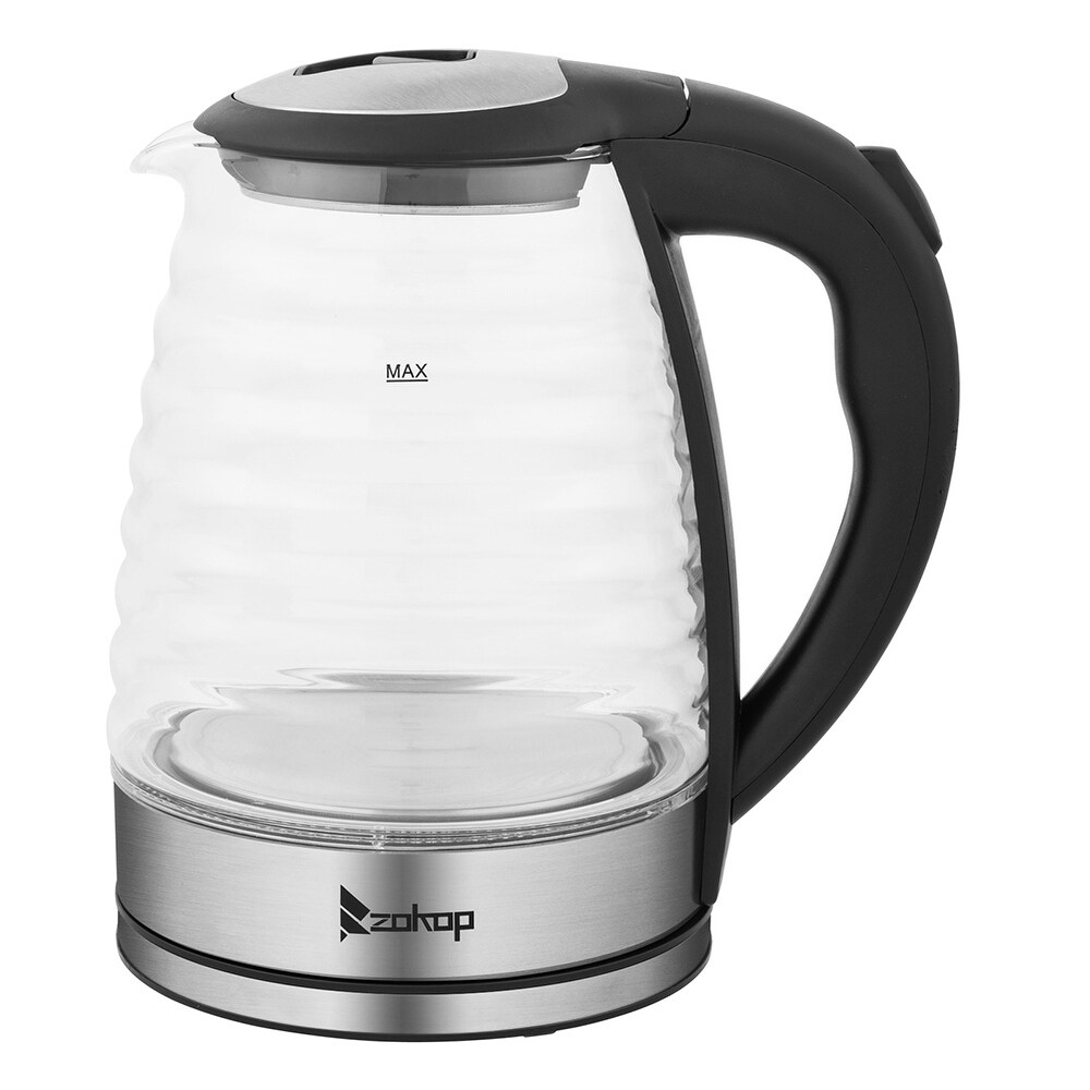Auto Shut-Off and Boil-Dry Protection Stainless Steel Inner Lid and Bottom See Customer Reviews Image 2 Liter Large Capacity with LED Light Brown Stariver Electric Kettle Glass Tea Kettle Heater 