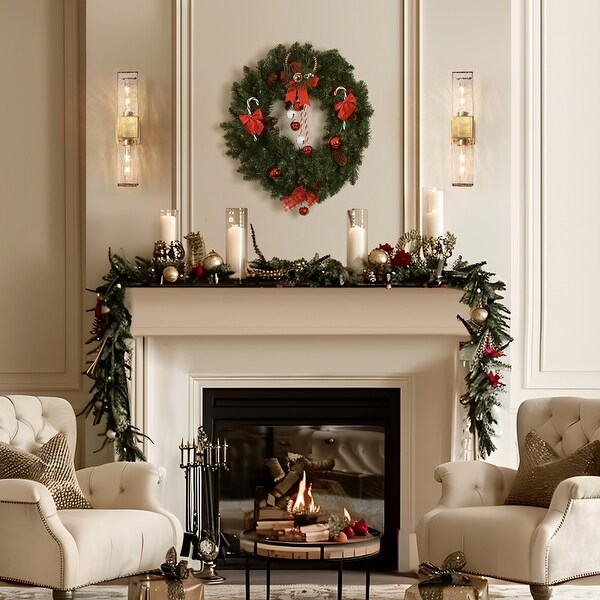 Luxmira Modern Luxury Glam Gold Large Bathroom Sconce with Art