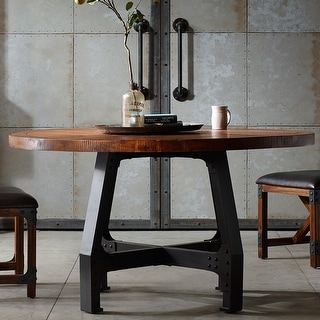Carbon Loft Magie Amber and Graphite Round Dining