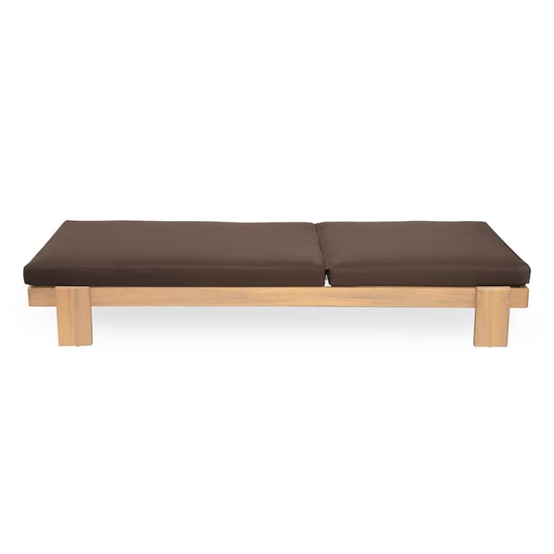 Christopher Knight Home - Iran Patio Acacia Wood Chaise Lounge Set Of 2