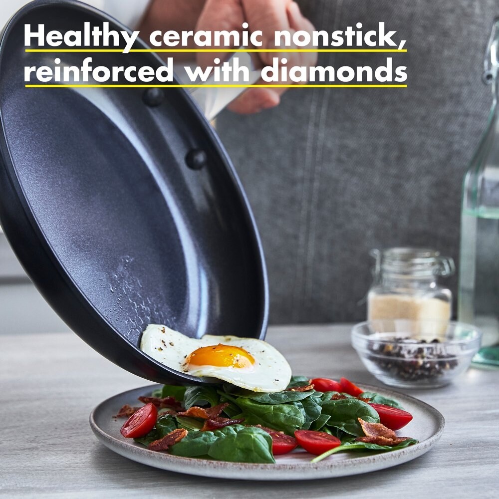 Prime Midnight Hard Anodized Healthy Ceramic Nonstick, 10 and 12 Frying  Pan Skillet Set - none - Bed Bath & Beyond - 37566879