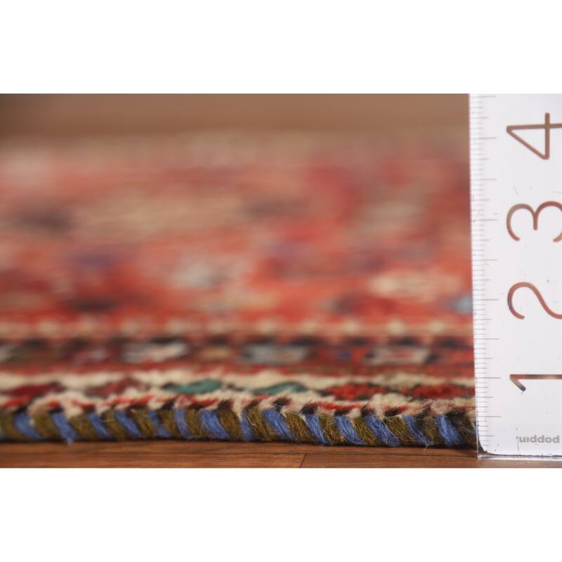 Qashqai Persian Vintage Area Rug Hand-Knotted Tribal Wool Carpet - 3'7"x 5'4"