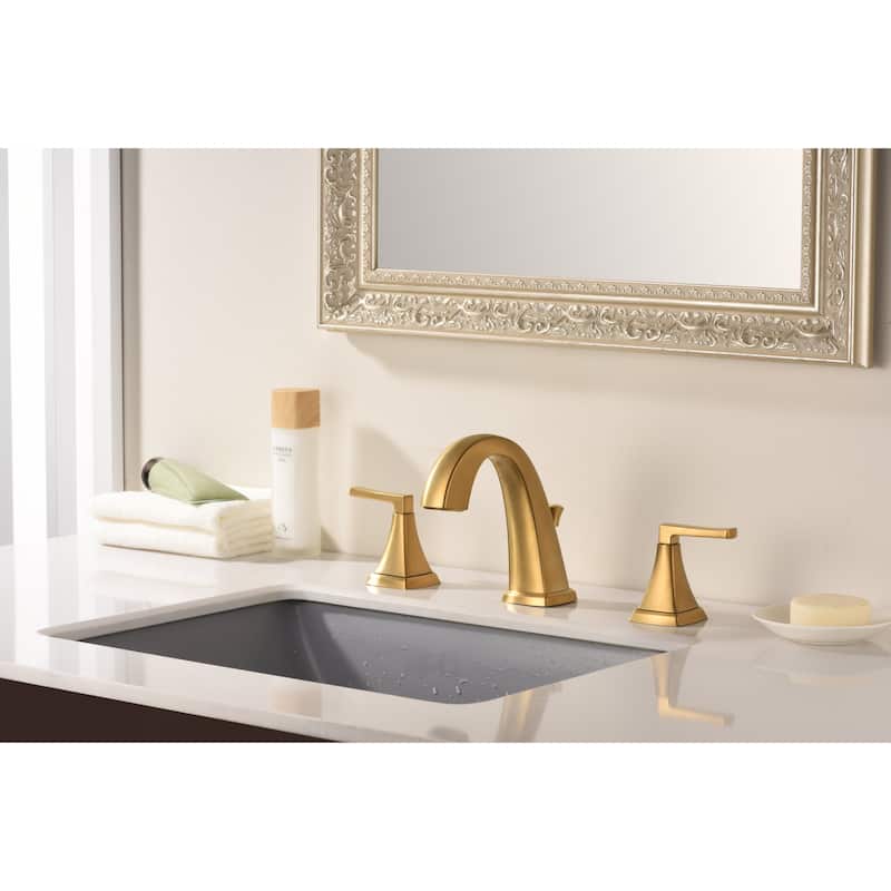 Ultra Faucets Lotto Collection 3-Hole Two-Handle Widespread Lavatory Faucet with Pop-Up Assembly
