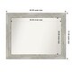 preview thumbnail 101 of 119, Dove Greywash Framed Non-Beveled Custom Wall Mirror, Bathroom Vanity Mirror Outer Size: 40 x 31