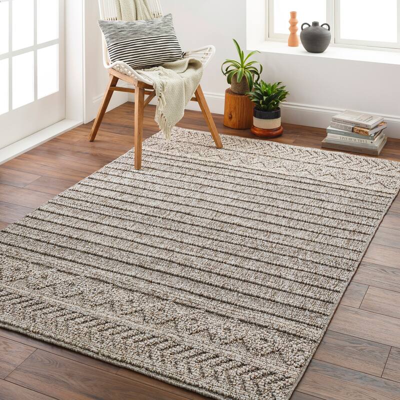 Livabliss Sarasota Outdoor Safe Striped Area Rug