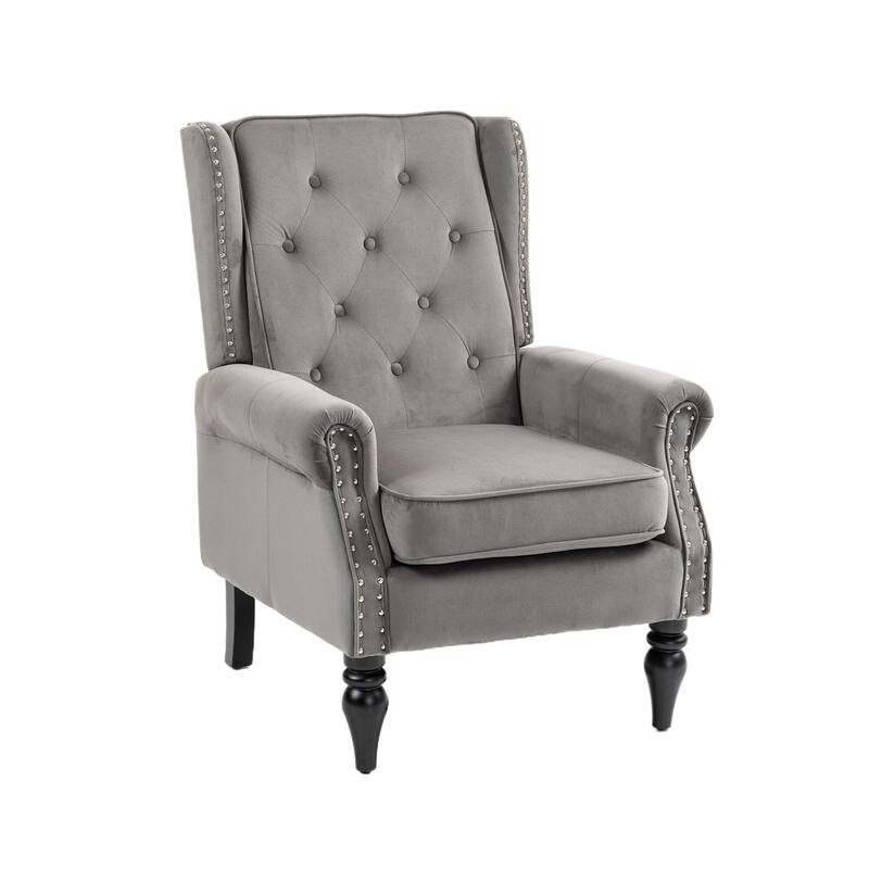 Mid Century Nailhead Decorative Armchair