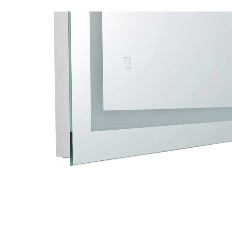 Modern Mirrors Zenith Wall Mounted Lighted Bathroom Mirror with Defogger, Touch Control LED Bathroom Vanity Mirrors